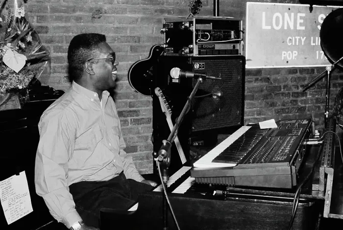 Framed Print : Booker T. American musician Booker T Jones plays the keyboards at a Stax Framed Print : Booker T. American musician Booker T Jones plays the keyboards at a Stax