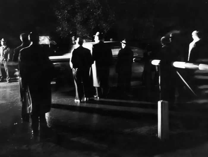 Framed Print : Border At Night Framed Print : Border At Night
