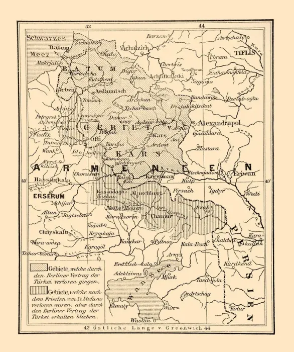 Framed Print : The borders of Asian Turkey after the Berlin Treaty Framed Print : The borders of Asian Turkey after the Berlin Treaty