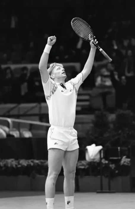 Framed Print : Boris Becker Wins Nabisco Masters Framed Print : Boris Becker Wins Nabisco Masters