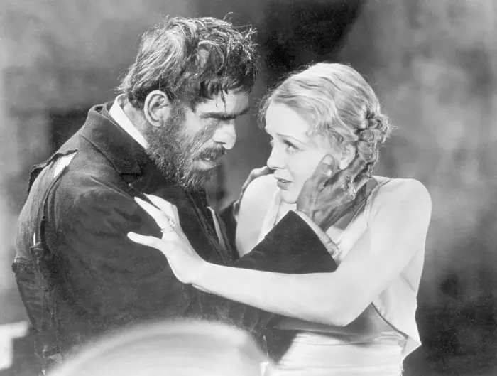 Framed Print : Boris Karloff Menacing Gloria Stuart in The Old Dark House Framed Print : Boris Karloff Menacing Gloria Stuart in The Old Dark House