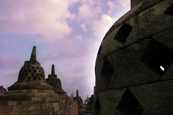 borobudur. The UNESCO Heritage Site of Borobudur in Yogjakarta, Indonesia