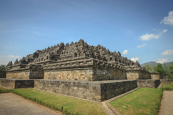Borobudur pyramid temple, Java
