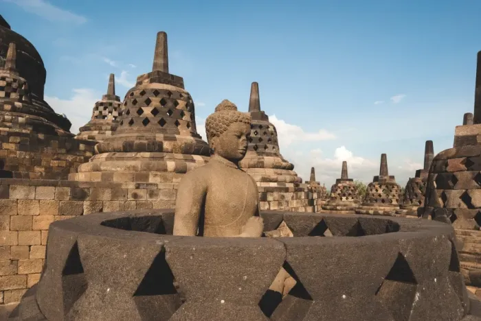Framed Print : Borobudur stone buddha statue Framed Print : Borobudur stone buddha statue