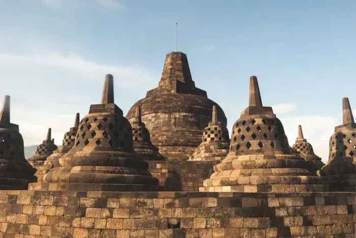 Framed Print : Borobudur stupas Framed Print : Borobudur stupas