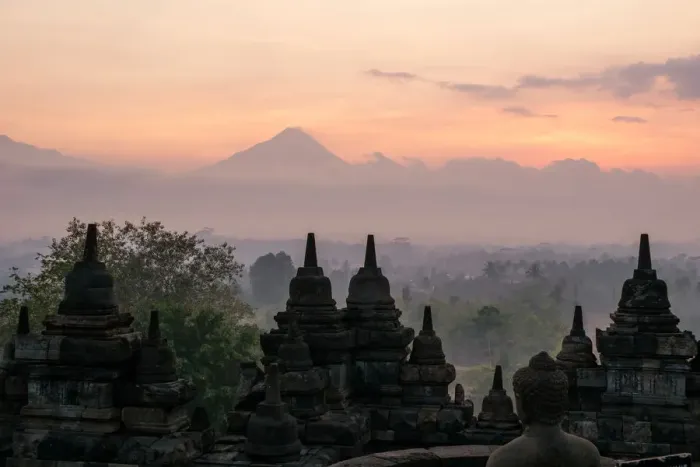 Framed Print : Borobudur sunrise Framed Print : Borobudur sunrise