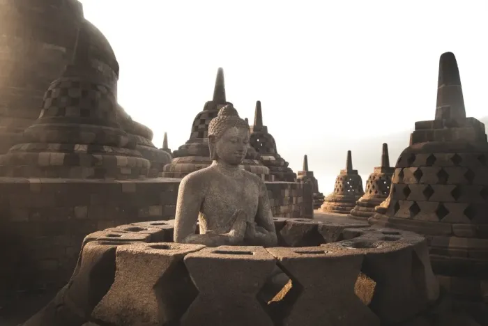 Framed Print : Borobudur Sunrise Framed Print : Borobudur Sunrise
