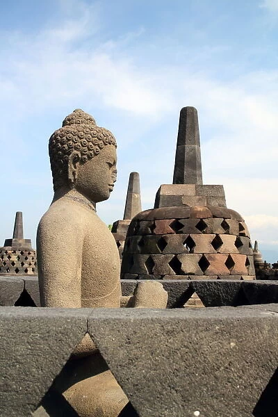 BorobudurTemple; Indonesia; Yogyakarta