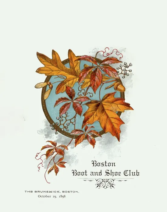 Framed Print : Boston Boot and Shoe Club Framed Print : Boston Boot and Shoe Club