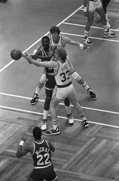 Framed Print : Boston Celtics Surrounding Akeem Olajuwon Framed Print : Boston Celtics Surrounding Akeem Olajuwon