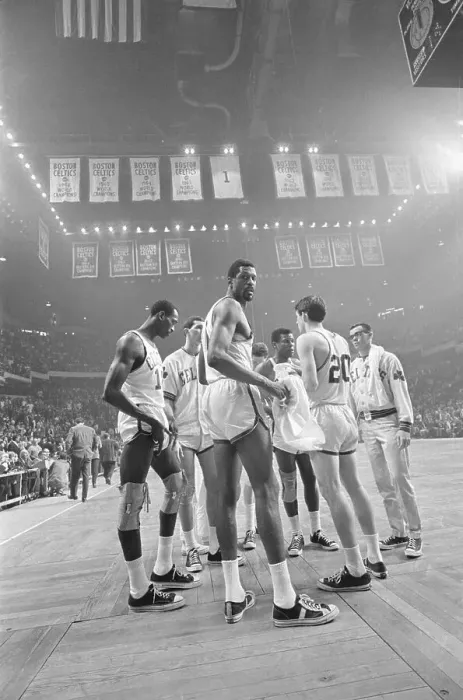 Framed Print : Boston Celtics Taking a Time-Out Framed Print : Boston Celtics Taking a Time-Out