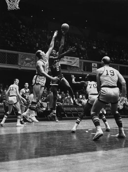 Framed Print : Boston Celtics Vs Los Angeles Lakers