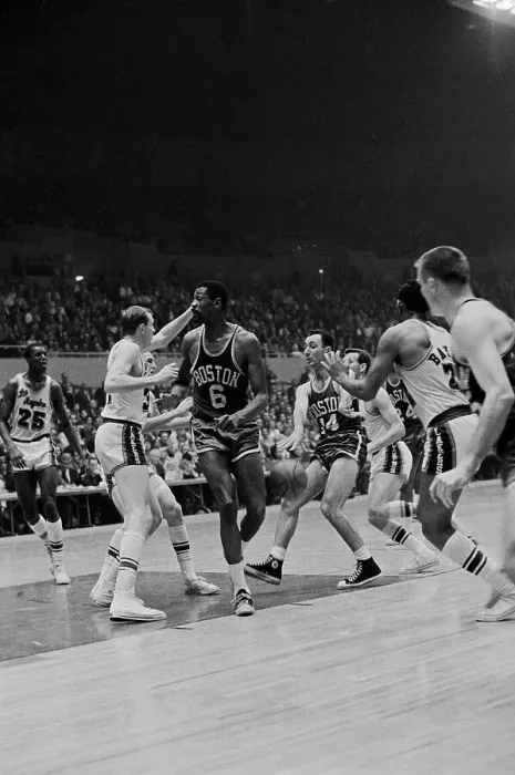 Framed Print : Boston and Lakers Teams in Action Framed Print : Boston and Lakers Teams in Action