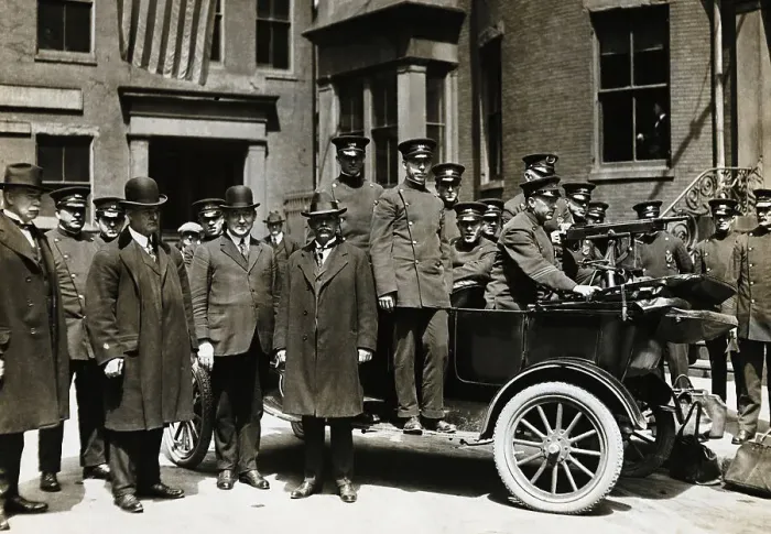 Framed Print : Boston Police Force Framed Print : Boston Police Force