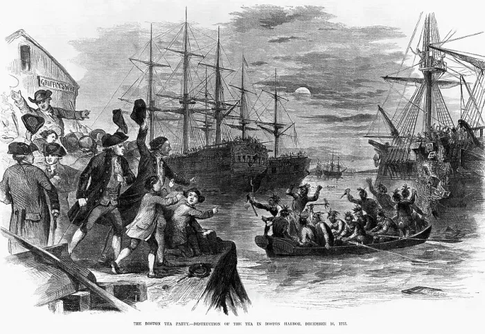 Framed Print : The Boston Tea Party, December 16, 1773 Framed Print : The Boston Tea Party, December 16, 1773