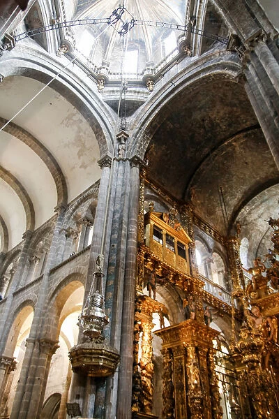 Botafumeiro in the Santiago de Compostela cathedral