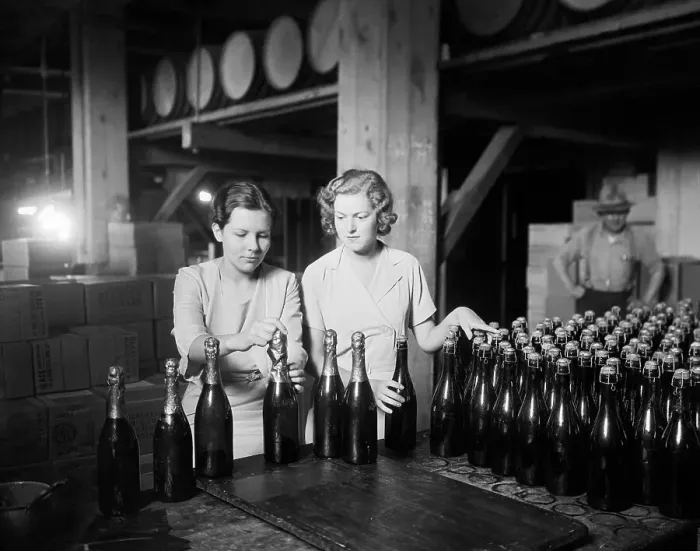Framed Print : Bottling Wine And Champagne Framed Print : Bottling Wine And Champagne