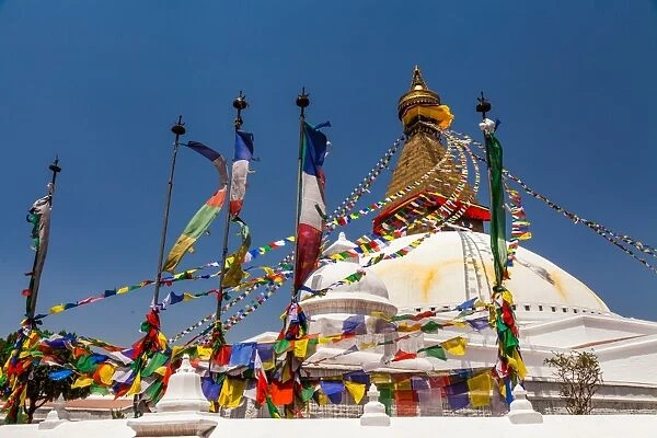 Boudhanath Buddhist stupa, Kathmandu, Nepal