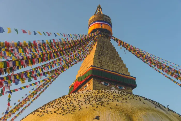 Framed Print : Boudhanath glow Framed Print : Boudhanath glow