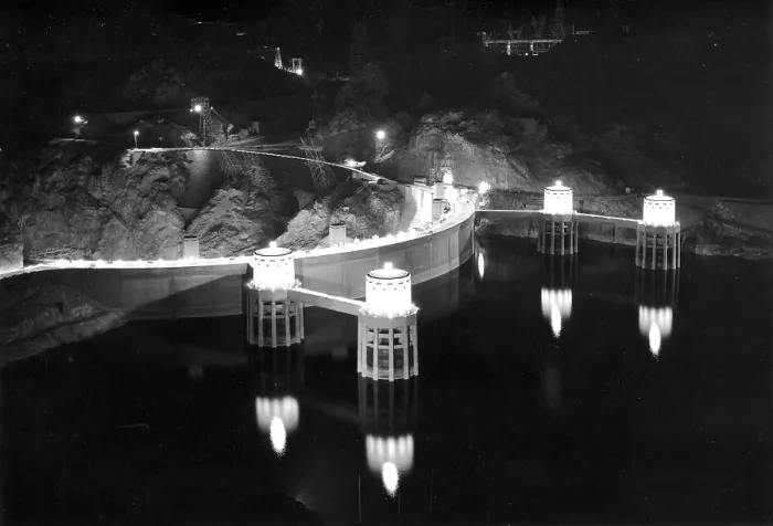 Framed Print : Boulder Dam Intake Towers Framed Print : Boulder Dam Intake Towers