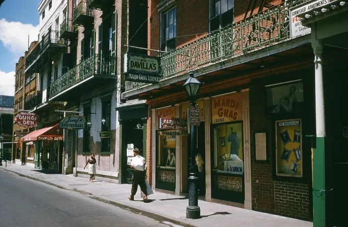 Framed Print : BOURBON STREET, NEW ORLEANS Framed Print : BOURBON STREET, NEW ORLEANS