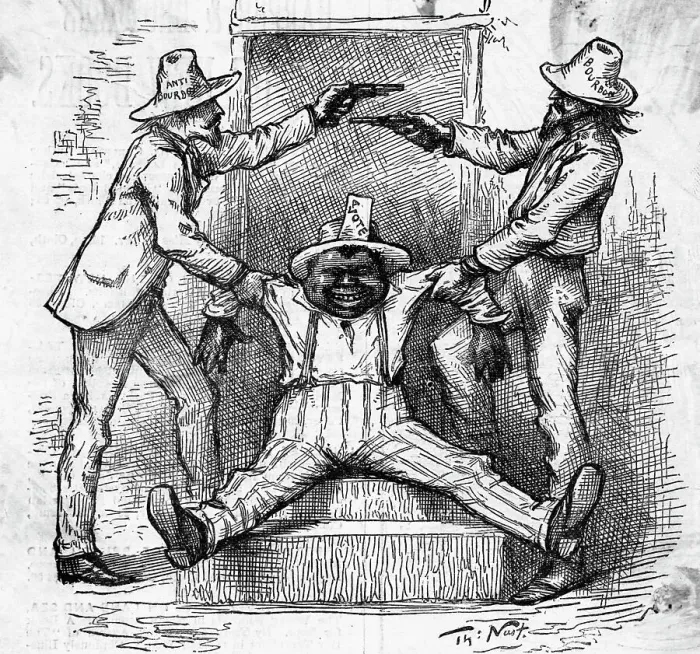 Framed Print : Bourbons And Anti-Bourbons Fight Over Black Vote Framed Print : Bourbons And Anti-Bourbons Fight Over Black Vote