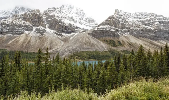 Framed Print : Bow Lake, Rocky Mountains, Canada Framed Print : Bow Lake, Rocky Mountains, Canada