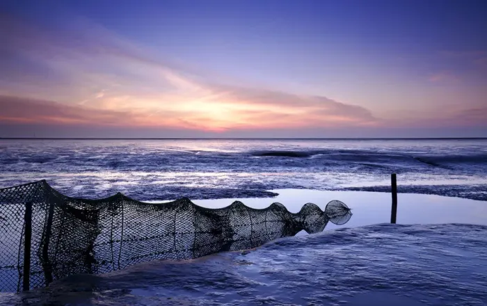 Framed Print : Bow net in the North Sea, Lower Saxony, Germany, Europe Framed Print : Bow net in the North Sea, Lower Saxony, Germany, Europe