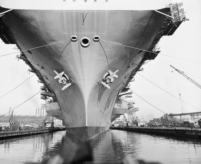 Framed Print : Bow of the USS Saratoga warship Framed Print : Bow of the USS Saratoga warship