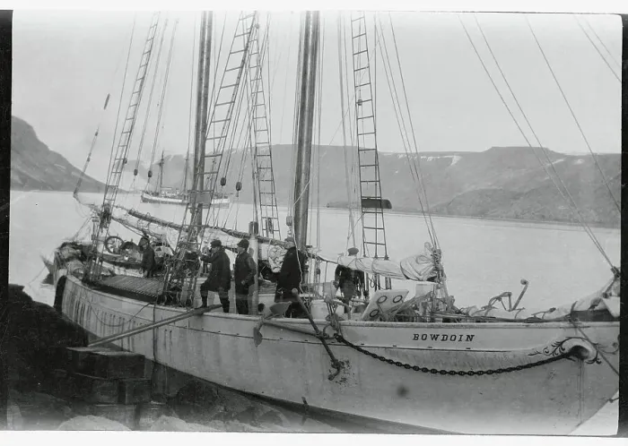 Framed Print : Bowdoin Watercraft in Greenland