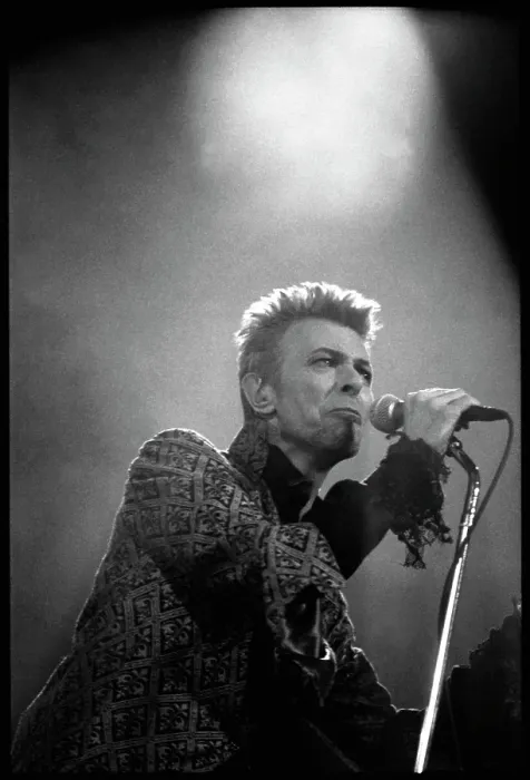 Framed Print : Bowie In Spotlight Framed Print : Bowie In Spotlight