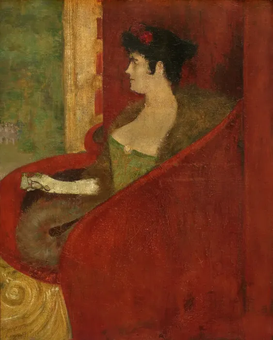 Framed Print : The Box, 1896. Creator: Henri Evenepoel. (Photo by Heritage Art / Heritage