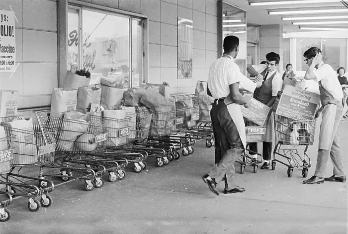 Framed Print : Box Boys Packing Carts Framed Print : Box Boys Packing Carts