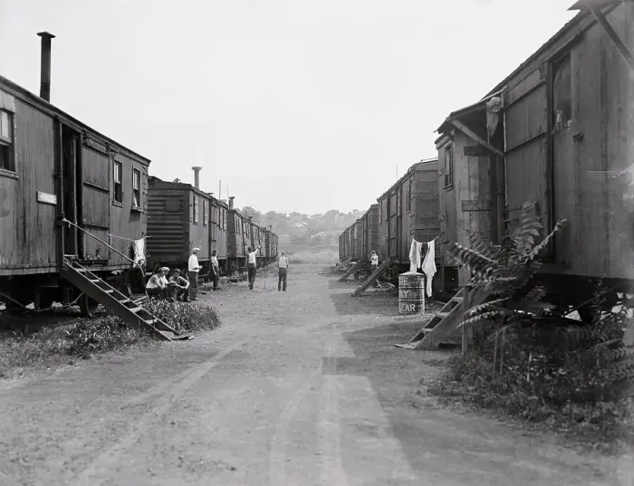 Framed Print : Box Car Village Framed Print : Box Car Village