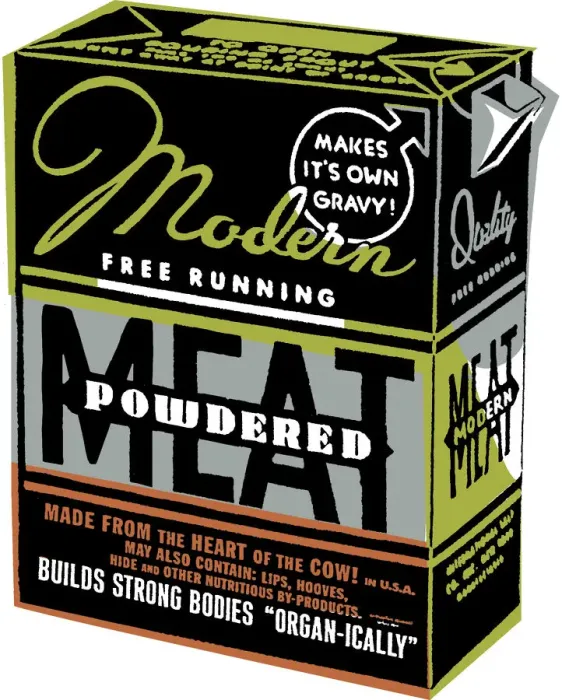 Framed Print : Box of Powdered Meat Framed Print : Box of Powdered Meat
