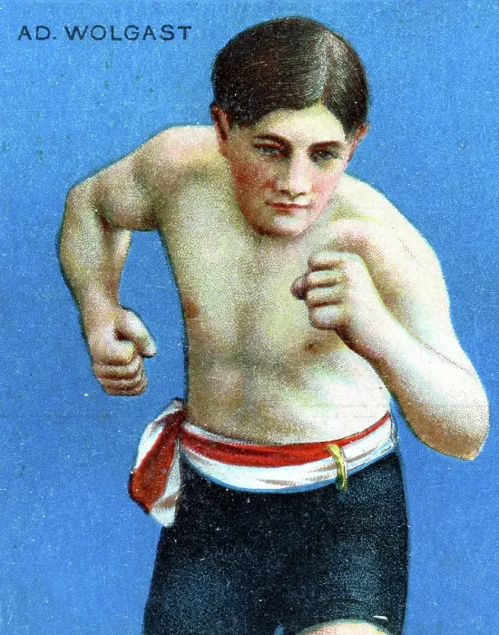 Framed Print : Boxer Ad Wolgast, Hassan Cigarettes, collectible tobacco card, 1910 Framed Print : Boxer Ad Wolgast, Hassan Cigarettes, collectible tobacco card, 1910