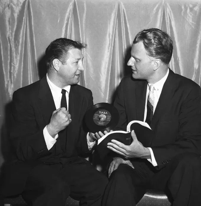 Framed Print : Boxer Billy Graham With Reverend Billy Graham