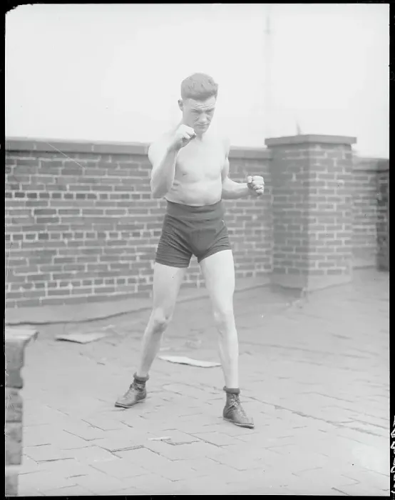 Framed Print : Boxer Bobby Barrett Practicing His Moves Framed Print : Boxer Bobby Barrett Practicing His Moves