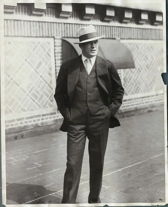 Framed Print : Boxer Gene Tunney Posing in Suit and Hat Framed Print : Boxer Gene Tunney Posing in Suit and Hat