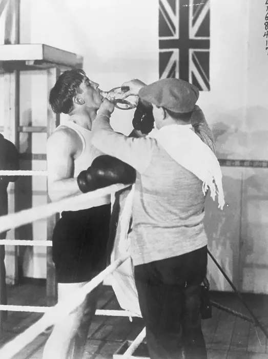 Framed Print : Boxer Georges Carpentier Rinsing Mouth Framed Print : Boxer Georges Carpentier Rinsing Mouth