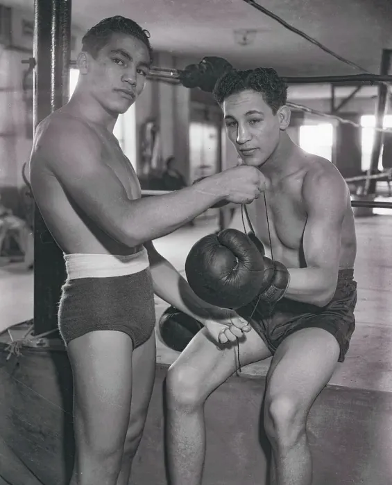 Framed Print : Boxer Helping Colleague