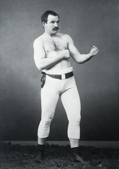 Framed Print : Boxer Jake Kilrain in Boxing Stance Framed Print : Boxer Jake Kilrain in Boxing Stance