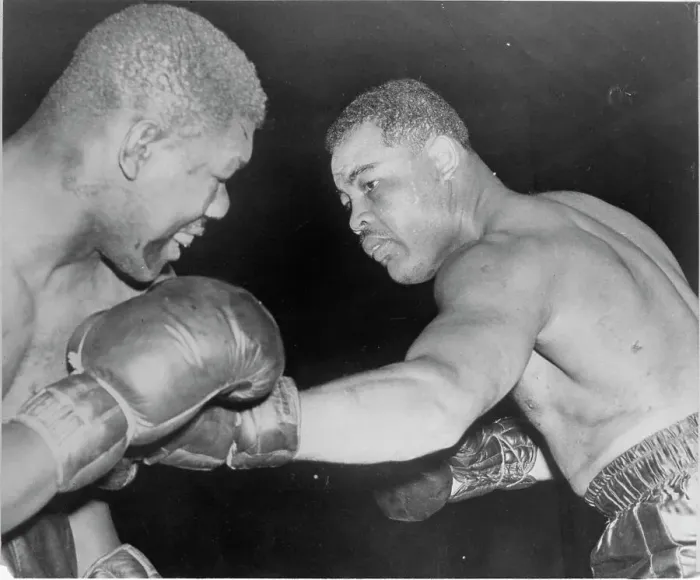 Framed Print : Boxer Joe Louis Punching Hubert Hood Framed Print : Boxer Joe Louis Punching Hubert Hood