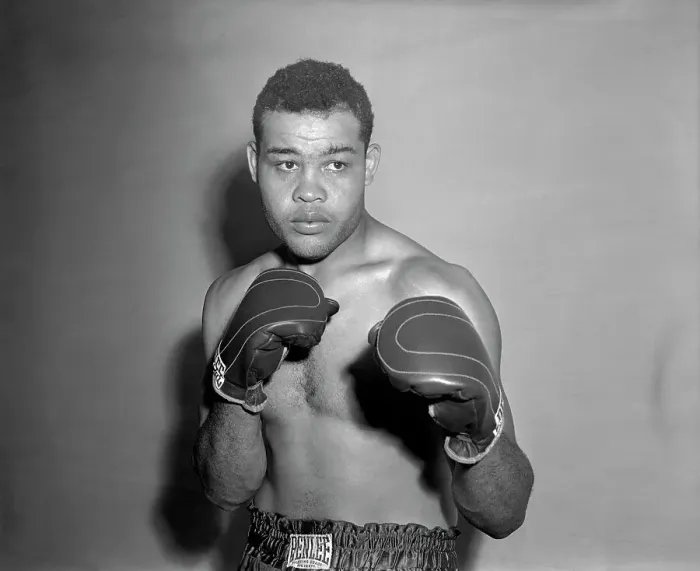 Framed Print : Boxer Joe Louis Wearing Boxing Gloves Framed Print : Boxer Joe Louis Wearing Boxing Gloves