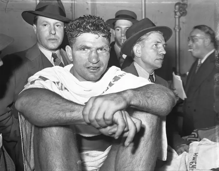 Framed Print : Boxer Lou Nova with Reporters in His Dressing Room Framed Print : Boxer Lou Nova with Reporters in His Dressing Room