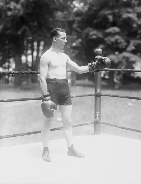 Framed Print : Boxer Posing in Ring Framed Print : Boxer Posing in Ring