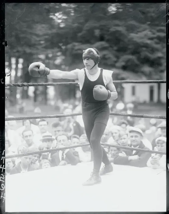 Framed Print : Boxer Practicing in Ring Framed Print : Boxer Practicing in Ring