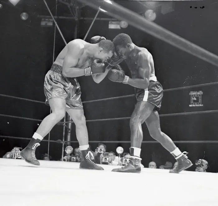 Framed Print : Boxing Action at Yankee Stadium Framed Print : Boxing Action at Yankee Stadium