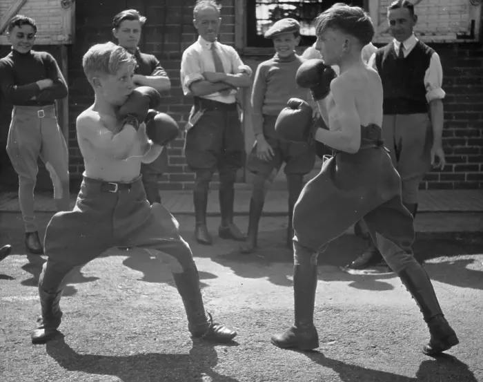 Framed Print : Boxing Boys Framed Print : Boxing Boys