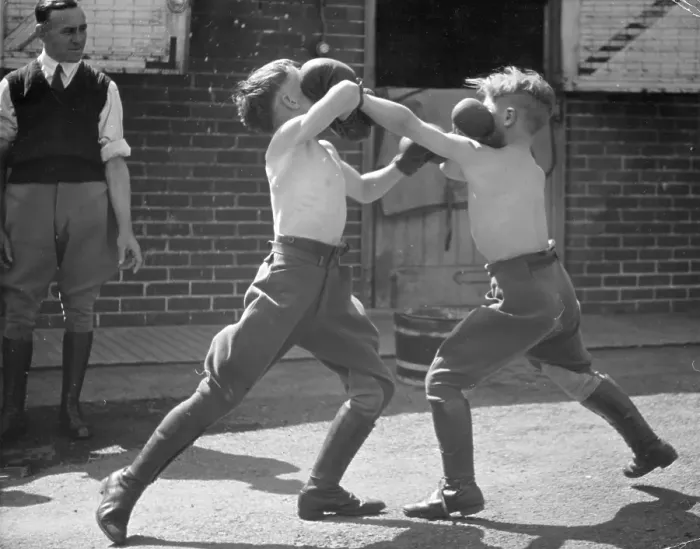 Framed Print : Boxing Boys